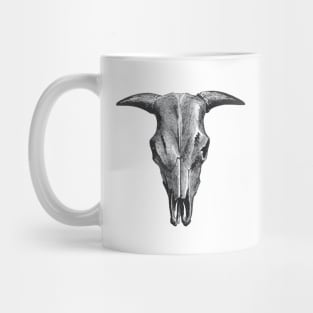 Livestock Cow Skull Head Picture Mug